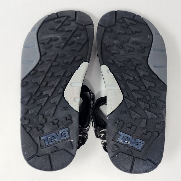 Vintage Teva Sandals Men 9 USA Made Grey Black Zigzag Sport Water Fishing Shoes - Picture 11 of 11